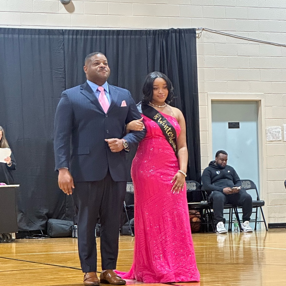 Women’s pink gown